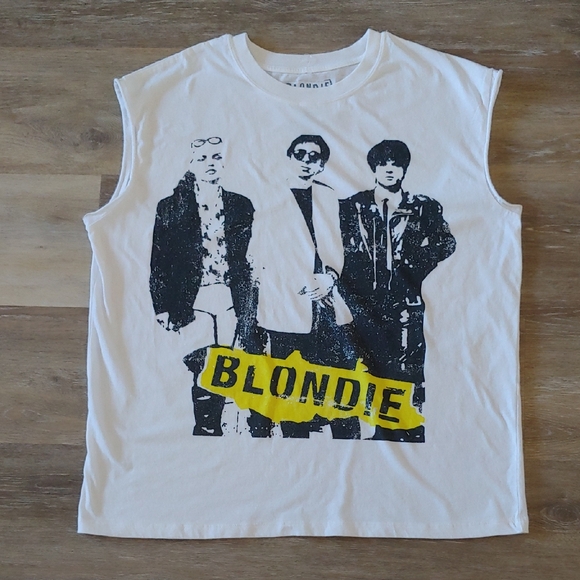 Blondie Women's Graphic Tank Top White Size L - Picture 1 of 5